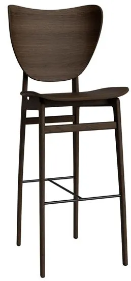 NORR11 Taburete de Bar Elephant H75 cm Roble Ahumado Oscuro