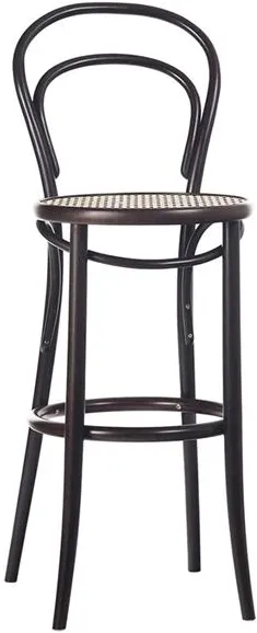 TON No 14 Taburete de bar 61 cm Ratán/Café