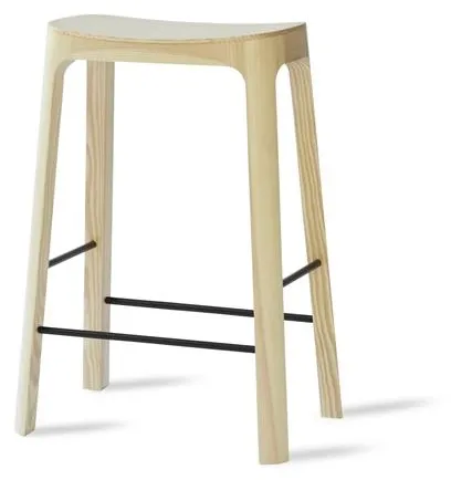 Please Wait to be Seated Crofton Taburete de Bar H65 Pino/Negro