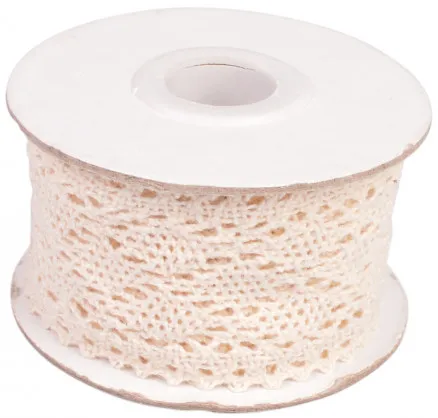 Infinity Hearts Encaje/Cinta de Encaje Beige 42mm 2,5m