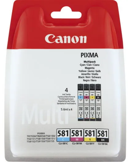 Canon CLI-581 Multi Pack cartuchos de tinta multicolor