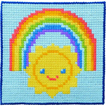 Permin Kit de Bordado Infantil Sol 25x25cm