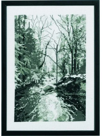 Permin Kit de Bordado Skovbækken 21x29cm