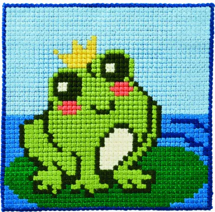 Permin Kit de Bordado Infantil Rana 25x25cm