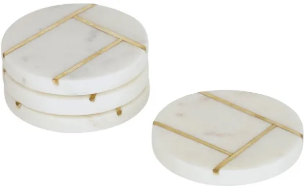 Tahis, Posavasos, oro blanco, H1,5x10x10 cm