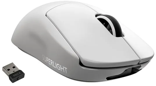 Logitech G PRO X SUPERLIGHT - Ratón para juegos - Óptico - 5 botones - Blanco