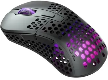 Xtrfy M4 Wireless RGB Gaming Mouse - Black - Ratón para juegos - Óptico - 6 botones - Negro con luz RGB