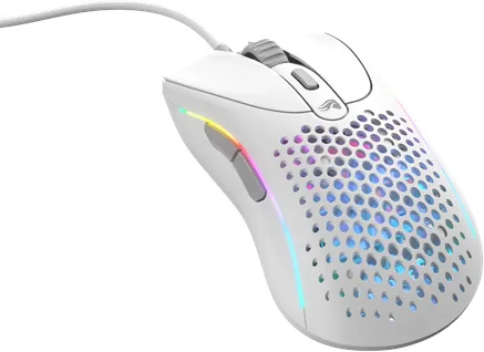Glorious Model D 2 Wired - Blanco Mate - Ratón para juegos - Óptico - 5 botones - Blanco