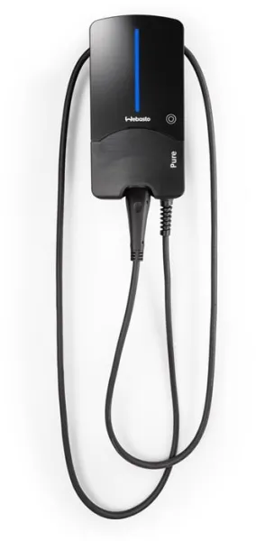 Webasto Pure Caja de Carga 11 kW Tipo 2 Black Edition con cable de 7 m - Relé de corriente residual Tipo B integrado