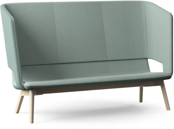 Twist & Sit Soft - sofá lounge alta de 3 personas con patas