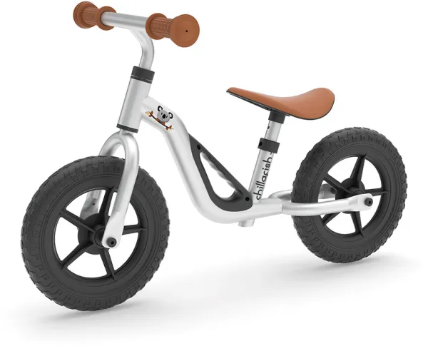 Charlie bicicleta de equilibrio ligera plateada
