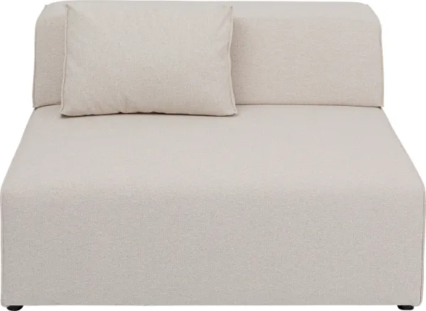 KARE DESIGN Infinity 2-Seater Elements Cream módulo, 120 cm - crema poliéster y polipropileno