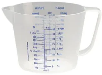 Jarra medidora Stewart, plástico PP transparente, 1 L