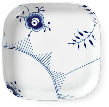 Royal Copenhagen Azul Mega Riflet fuente cuadrada para horno 30 x 30 cm