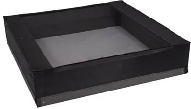 Red de arenero Nordic Play, 120 x 120 x 20 cm, negra