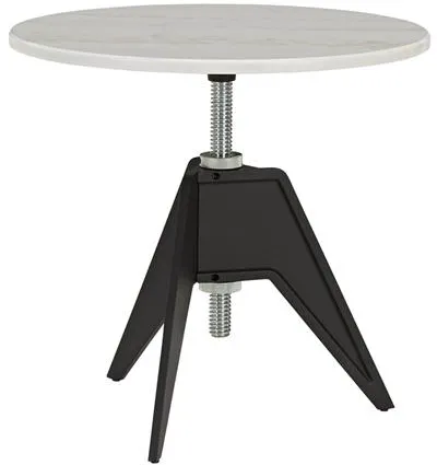 Tom Dixon Screw Mesa Auxiliar Ø60 Blanca