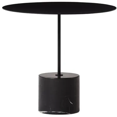 Wendelbo Calibre Mesa Auxiliar Baja Negro/Mármol Negro