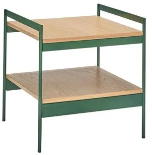 Hübsch Jaunty Mesa Auxiliar Verde/Natural