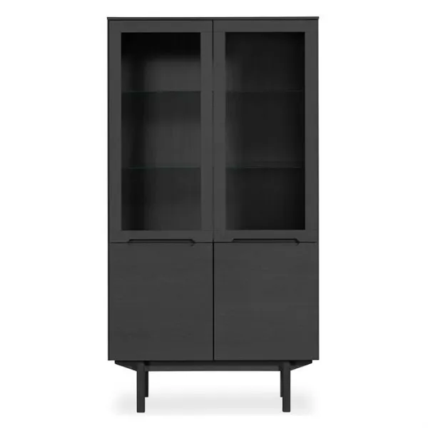 Vitrina Skovby SM307 - roble negro lacado